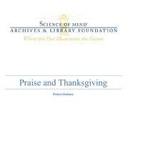 Praise and Thanksgiving