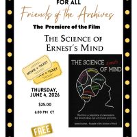 Special Online Presentation: Film Premiere "The Science of Ernest's Mind"